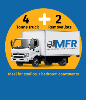 MFR 4 tonne truck with two removalists