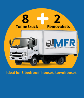 MFR 8 tonne truck with two removalists