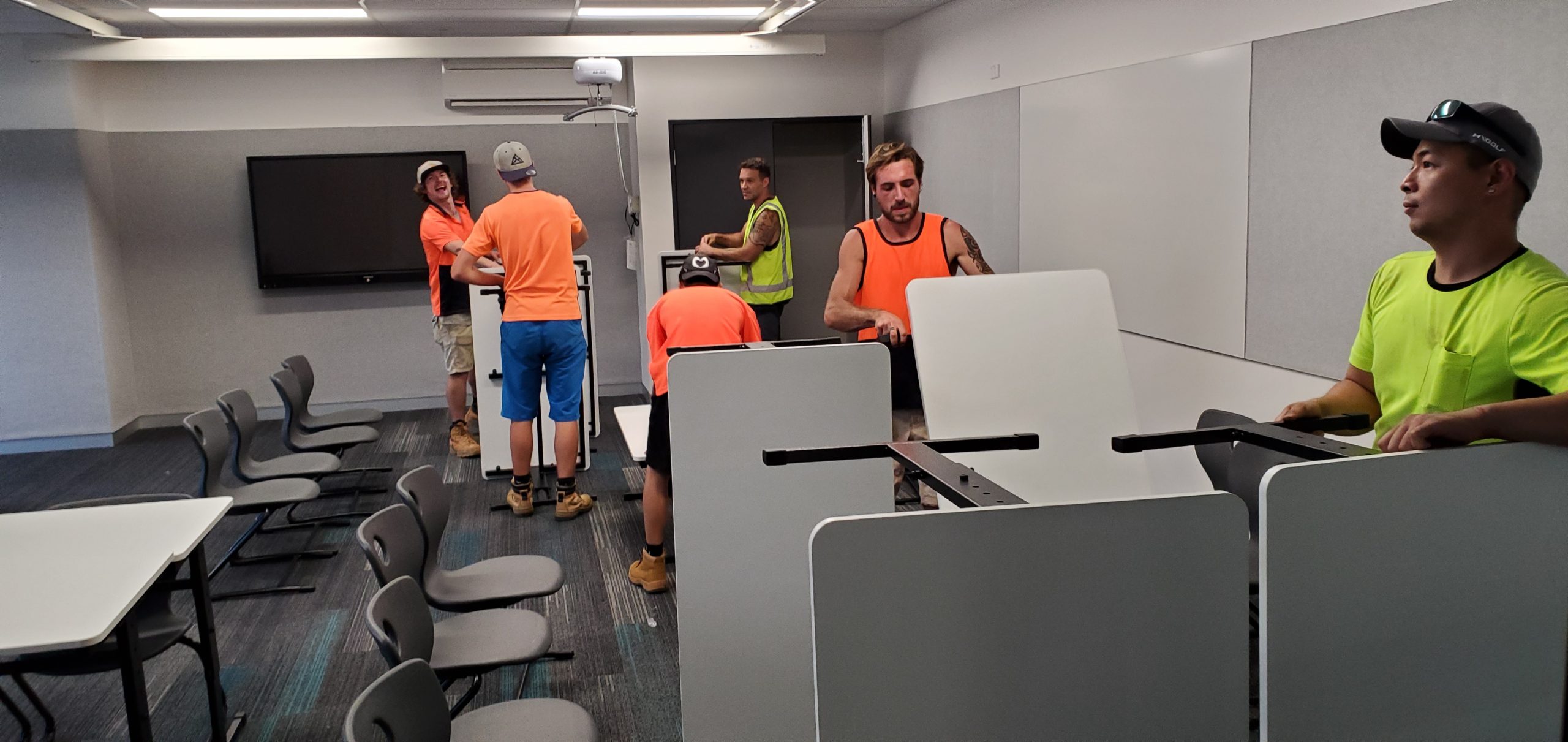 Our removalists carrying out an office move